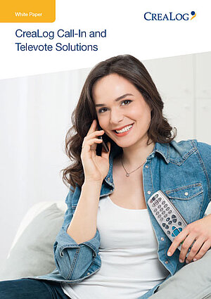 CreaLog Televote and Mass Calling – Titelseite