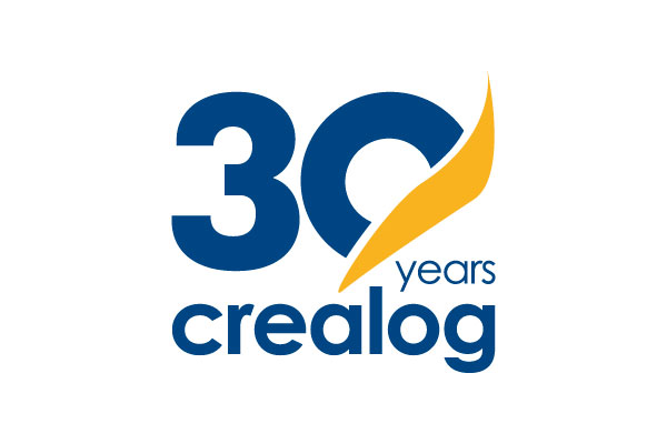 30 years CreaLog logo