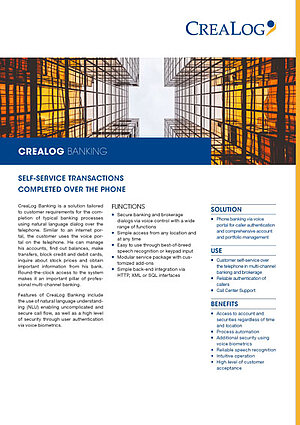 CreaLog Banking Title Picture