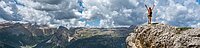 Person on mountain Page Header