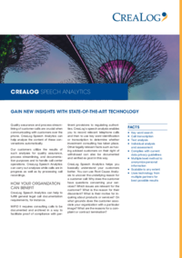 CreaLog Speech Analytics