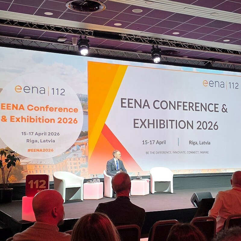 Bühne der EENA Konferenz
