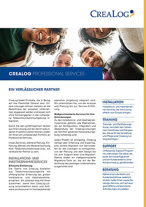 CreaLog Professional Services Title Picture