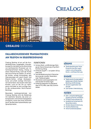 CreaLog Banking Title Picture