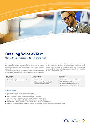 CreaLog Voice-2-Text title picture