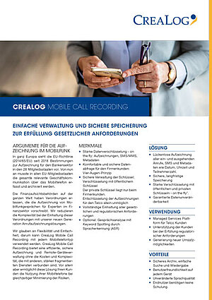 CreaLog Mobile call Recording Title Picture