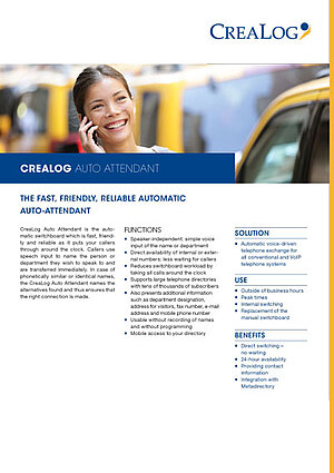 CreaLog AutoAttendant Title Picture