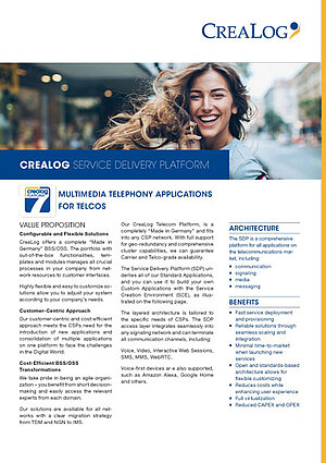 CreaLog Service Delivery Platform Title Picture