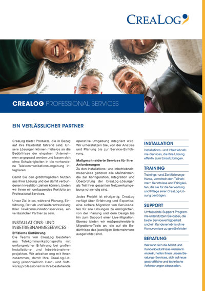 CreaLog Professional Services Title Picture