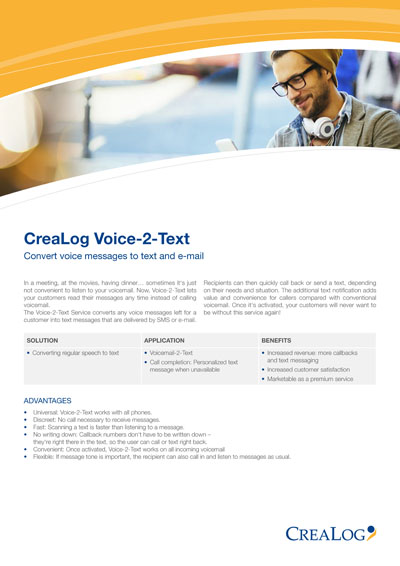 CreaLog Voice-2-Text title picture