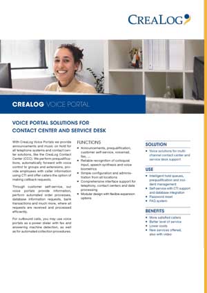 CreaLog Voice Portal Title Picture